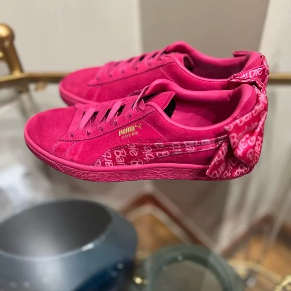Pink Suede Puma Barbie Shoes Pink Puma Barbie Shoes Pink Sales